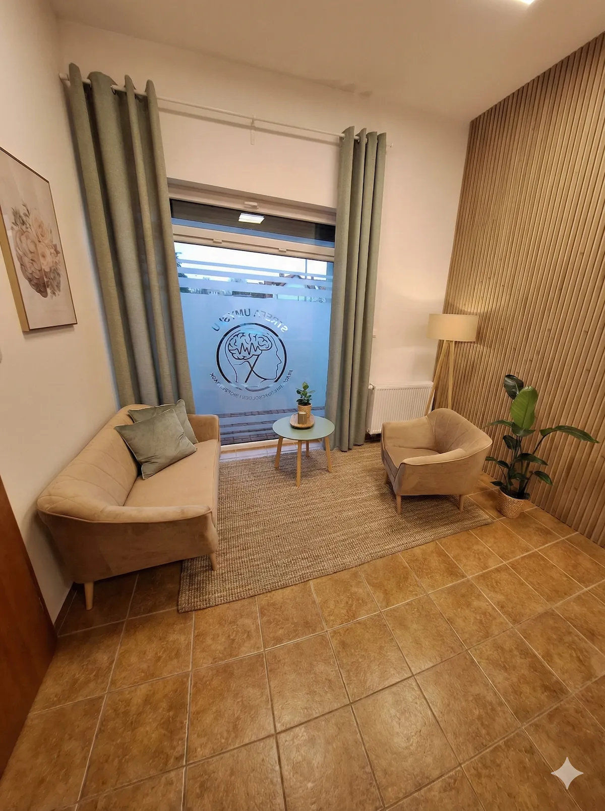 Wnętrze gabinetu psychologicznego Strefa Umysłu